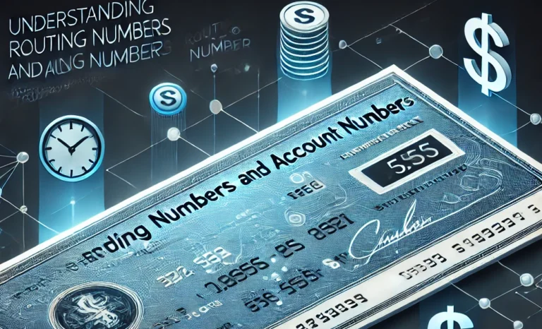 Routing Number and Checking Number